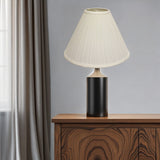 17" White Deep Cone Slanted Broadcloth Lampshade