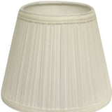 12" White Empire Hardback Slanted Broadcloth Lampshade WF