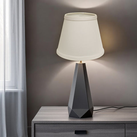 12" White Empire Hardback Slanted No Slub Lampshade