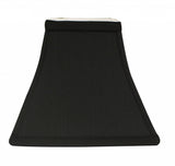 Black And White Shantung Silk Square Lamp Shade