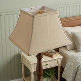 14" Pale Brown Rectangle Bell No Slub Lampshade
