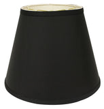 Black Shantung Silk Empire Lamp shade 18"W Bottom