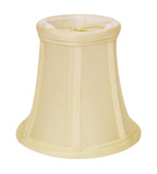 5" Ivory Slanted Set of 6 Chandelier Dupioni Lampshades