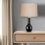 13" Dark Wheat Throwback Drum Linen Lampshade