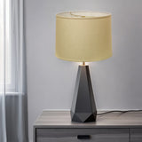 15" Parchment Biege Throwback Drum Linen Lampshade