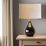 12" Ivory Throwback Oval No Slub Lampshade