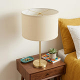 Ivory No Slub Innsbruck Oval Lamp Shade
