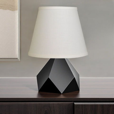 White Linen Empire Lamp Shade