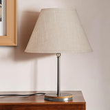 12" Light Wheat Premium Empire Slanted Linen Lampshade