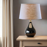 16" Light Wheat Rounded Empire Slanted Linen Lampshade