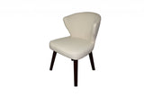 21" Cream Linen Blend Side Chair