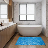 35" Blue Spa Pebbles Non Slip Bathtub Mat
