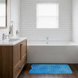 40" Translucent Blue Bubbles Non Slip Bathtub Mat