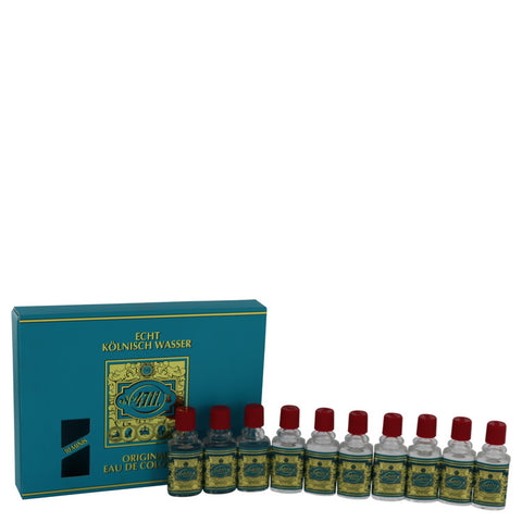 4711 by 4711 - Gift Set -- Includes Ten (10) Travel size Eau De Cologne .10 oz  in a gift box