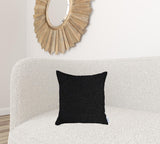 18" Black Throw Pillow Cover