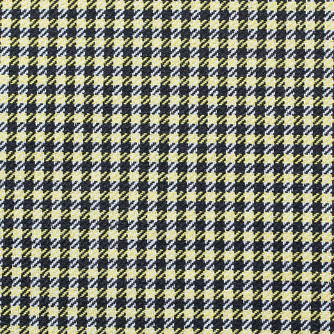 18" Yellow and Black Houndstooth Throw Pillow Cover