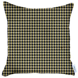 18" Yellow and Black Houndstooth Throw Pillow Cover