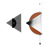 18" Black and Orange Abstract Throw Pillow Cover