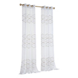 8' X 10' Beige Striped Washable Indoor Outdoor Area Rug