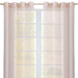 Set of Two 84"  Blush Solid Modern Window Panels