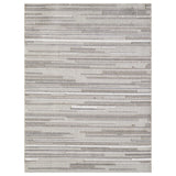 8' X 10' Gray Abstract Stain Resistant Indoor Outdoor Area Rug