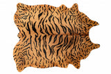 5' X 7' Natural Cowhide Animal Print Handmade Area Rug