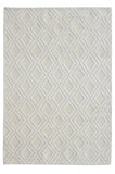5' X 7' Ivory Geometric Handmade Area Rug