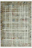 4' X 6' Ivory Red And Blue Abstract Area Rug