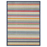 55" X 70" Sky Blue And White Herringbone Cotton Blend J Throw Blanket with Tassels And Embroidery
