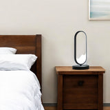 14" Black Metal Desk LED Table Lamp