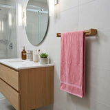 22" Traditional Solid Teak Towel Bar