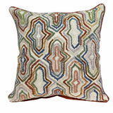 3' X 5' Sky Blue Denim Blue And Silver Abstract Washable Indoor Outdoor Area Rug