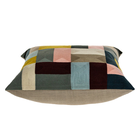 8' X 10' Denim Blue Striped Washable Indoor Outdoor Area Rug