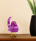 7" Purple Ceramic Hand Painted Tabletop Sculpture