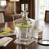 Clear Crystal Angular Shape Stemless Decanter