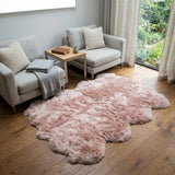 6' X 6' Pink Wool Sheepskin Handmade Area Rug