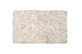 3' X 5' Ombre Tan Faux Fur Washable Non Skid Area Rug