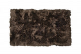3' X 5' Chocolate Faux Fur Non Skid Area Rug