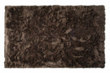 5' X 8' Chocolate Faux Fur Non Skid Area Rug