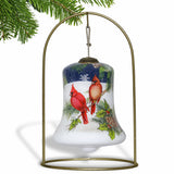 Red White And Blue Glass Holiday Shaped Ornament