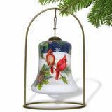 Red White And Blue Glass Holiday Shaped Ornament