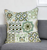 22" Off White Cotton Throw Pillow