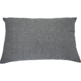 13" X 20" Gray and White Throw Pillow