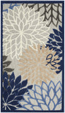 3' X 5' Blue Indoor Outdoor Area Rug