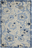 3' X 4' Blue And Gray Indoor Outdoor Area Rug