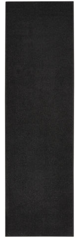8' Black Indoor Outdoor Runner Rug