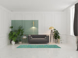 10' Blue And Green Indoor Outdoor Runner Rug