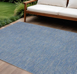 8' X 10' Blue And Gray Indoor Outdoor Area Rug
