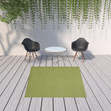7' Green Square Indoor Outdoor Area Rug