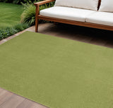 7' X 10' Green Indoor Outdoor Area Rug